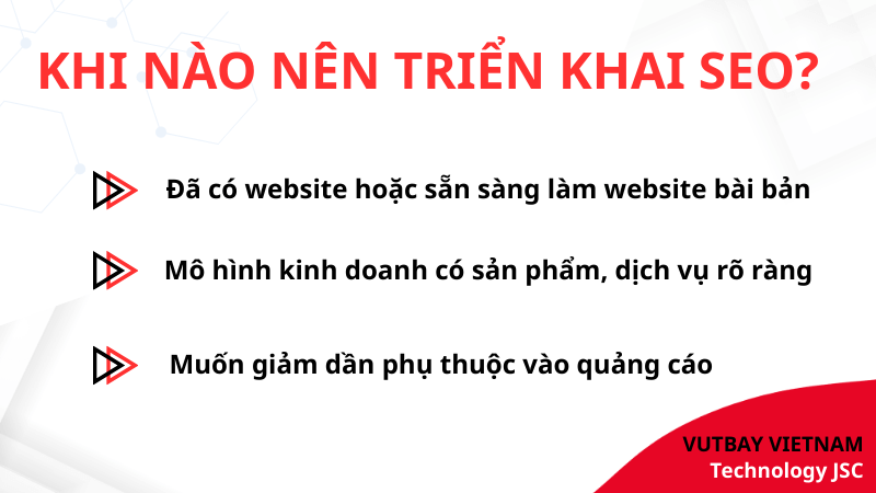 smes khi nào nên triển khai seo